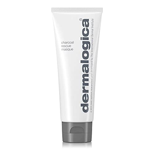 Dermalogica Charcoal Rescue Masque (2.5 Fl Oz) Face Mask with Tea Tree Oil and Witch Hazel - Brightens and Detoxifies for Visibly Revitalized Skin