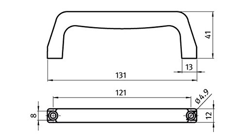 Poignée Front Angle PA 121 mm pour aménager efficacement vos meubles d'atelier - 3