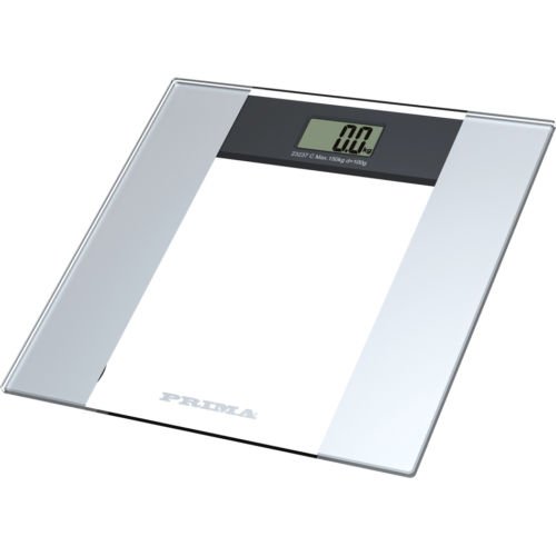 NEW 150KG DIGITAL ELECTRONIC LCD BATHROOM WEIGHING SCALE GLASS WEIGHT SCALES | SLIM DESIGN FOR NEAT STORAGE, ATHLETE MODE, MEASURES WEIGHT, BODY FAT/WATER & BMI