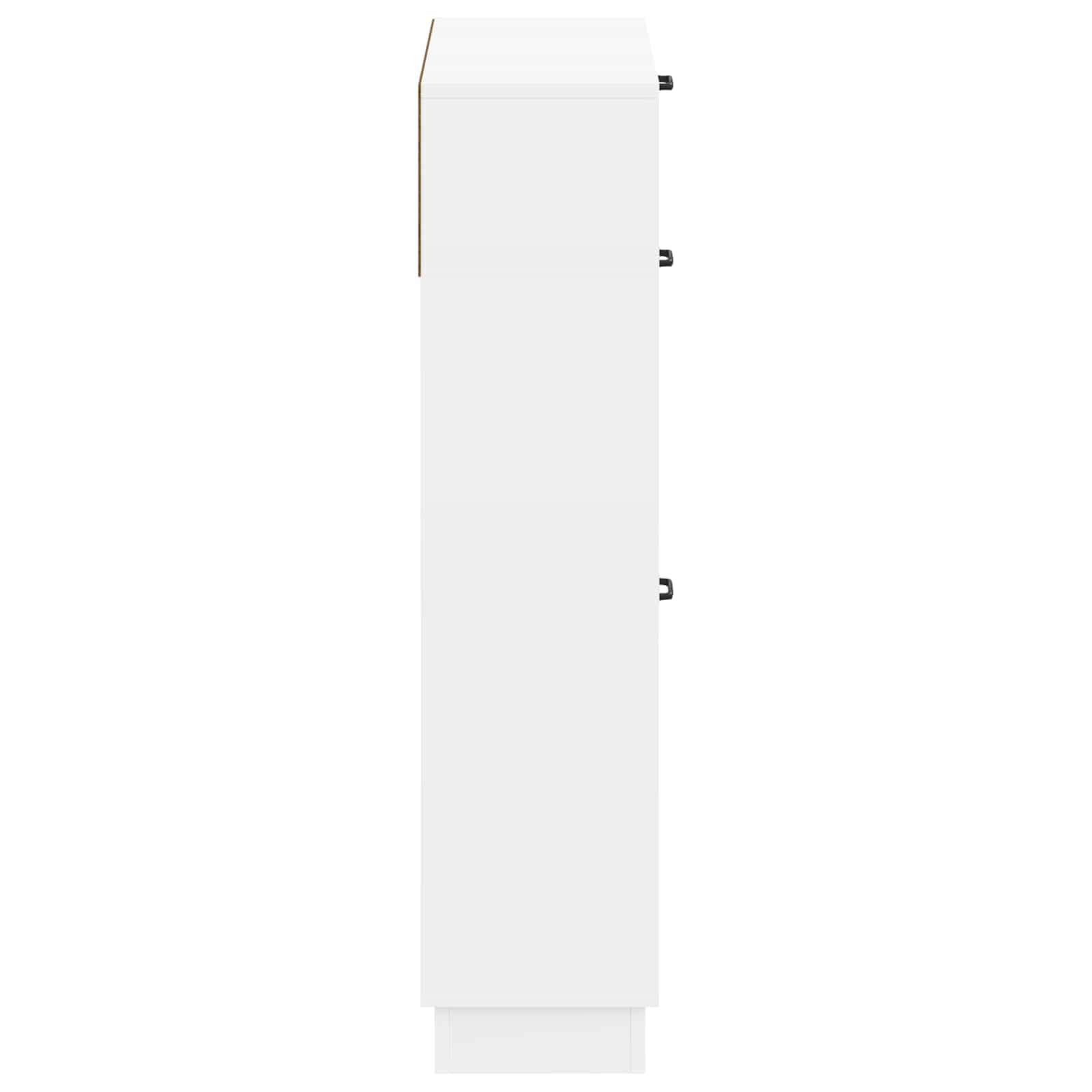 Armoire à Chaussures HOORN 78x24x100 cm Bois Composite Blanc