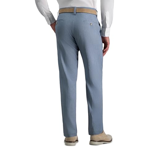 Image of Haggar Men's Cool Right Performance Flex Straight Fit Flat Front Pant