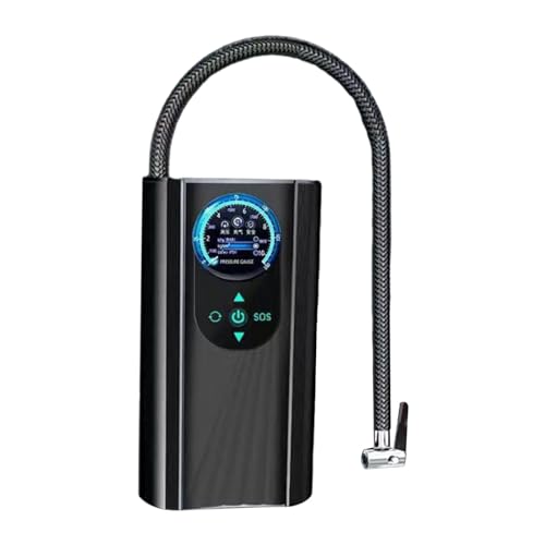 QccHieUs Aire Portátil, Bomba de Aire, Pantalla, Bomba de Neumáticos Eléctrica Compacta, Inflador de Neumáticos para Coche, Motocicleta, SUV,