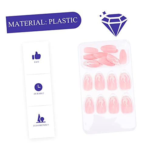 Beaupretty 240 Peças unhas postiças removíveis unhas gel manicure pressione a falsa prensa caixão na