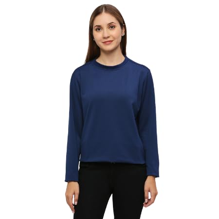 Women Mid-Weight UnderScrub Top | Crew Neck Top | 4.5x More Breathable | 2x Faster Heat Dissipation | 100+ Wash Antimicrobial Fabric | European CE Class 1 | For HealthCare Professionals-image-1