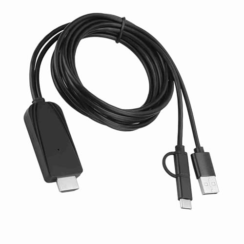 Adaptador de teléfono HDMI a TV Micro-USB y USB Tipo C para Android 2