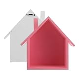 Charmante étagère en forme de maison : cette petite étagère apporte une touche de douceur et de caractère à n’importe quelle pièce. elle est idéale pour décorer les murs des chambres d’enfants ou pour créer une ambiance chaleureuse dans un intérieur de style campagnard