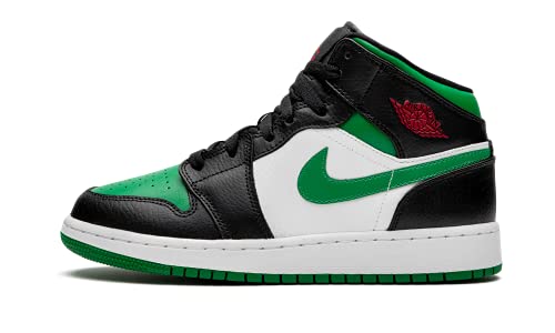 Image of Jordan Youth Air Jordan 1 Mid GS 554725 067 Green Toe - Size 4.5Y