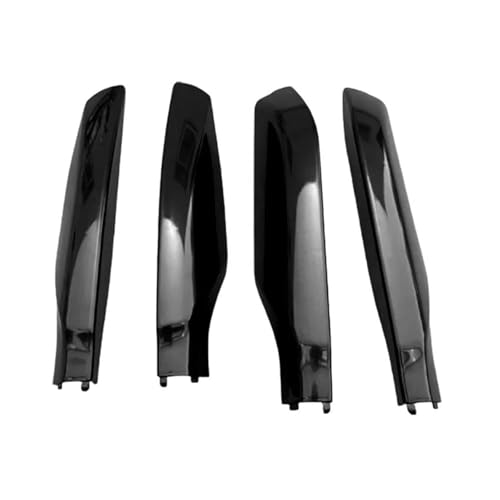 Cubiertas para portaequipajes techo Toyota Prado LC120 2003-2009 juego de 4 piezas ABS color negro