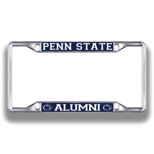 Elite Fan Shop Penn State Nittany Lions License Plate Frame Alumni - Silver