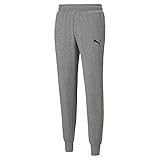 PUMA ESS Logo Pants TR Cl Chándal, Hombre, Medium Gray Heather/Cat, L