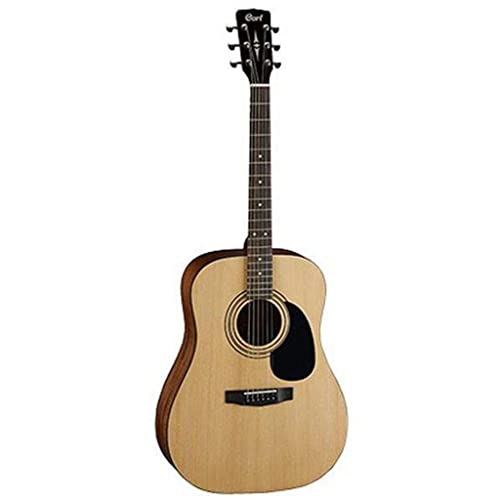 Image of Cort AD810 Dreadnought Acoustic Guitar with Gig Bag,Tuner,Picks and Strap (Natural Bundle)