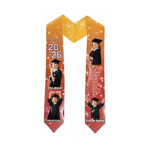 MaNMaNing Cinta para niños de guardería, ajustable, borla, ligera, cómoda, para celebración de fotos, accesorio para niños, Orange2, Talla única