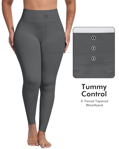 Image of ATHVOTAR Workout Gym Leggings Women, High Waisted Seamless Butt Lifting Scrunch Butt Sports Leggings