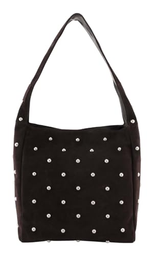Sac à épaule Fredsbruder Endless Beads en cuir marron finitions artisanales