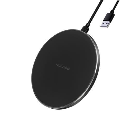 wilcractk Cargador Inalambrico Movil Wireless, Carga Rápida y Eficiente Charger, con Cable USB Compacto y Portátil, Ideal para Movil, Uso Diario y Viajes