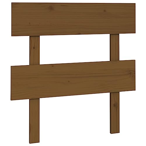 Yisssmeng Tête de lit en pin massif - Marron miel - 103,5 x 3 x 81 cm - Tête de lit rustique en...