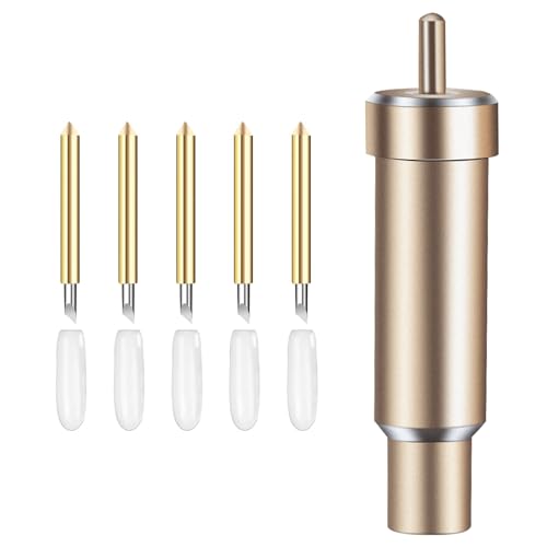 5 PCS Premium Fine-Point Blade and Housing Compatible with ExploreAir/Air 2/Air 3/Maker/Maker 3/Expression Cutting Machines for Light to Mid-Weight Materials Like Cardstock Vinyl Iron-On & More