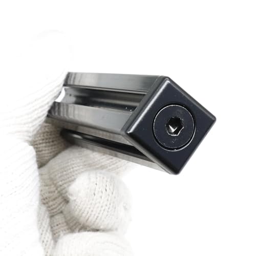 Image of 10Pcs 2020 Aluminum Extrusion T Slot End Cap Bracket 20 Series Extruded Hardware Cover with Screws for 20 /20 2040 T V Slot Black Aluminum Profile Frame Fitting