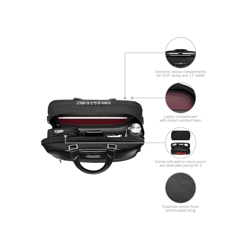 Victorinox Mythic, Deluxe Briefcase, Briefcase with 15.6" Laptop and 11’’ Tablet Compartment - Black4