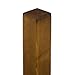 Vierkantpfosten Kiefer Holz KDI Braun 9x9 cm in 100-150 cm Länge – Stumpf, stabiler Zaunpfosten, imprägniert & wetterfest, für Zaunbau, Gartenbau, Carport (100 cm Länge)