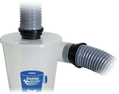 Image of Oneida Air Systems Dust Deputy 2.5 DIY Cyclone Separator Attachment with Adapters for Wet and Dry Shop Vacuums, Accessory Only, Clear