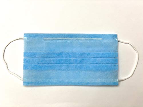 Máscara antivirus y contaminación con trabillas para los oídos, 50 unidades de 2 capas.