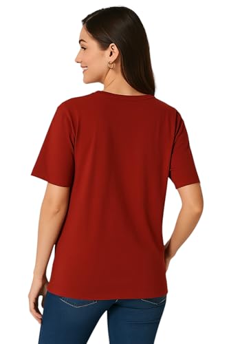 Image of My Swag Womens Combo T-Shirts, Printed Cotton Tshirts, Casual Summer Wear (Cotton, Pack of 2)