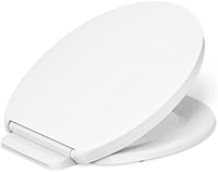 Kohler K-26802-0 Impro ReadyLatch Quiet Close Round Toilet Seat with Grip-Tight Bumpers - Soft Slam Prevention, Easy Clean White