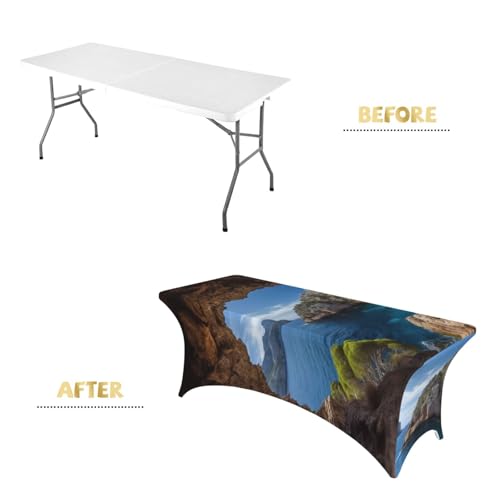 Nappe en élasthanne pour tables rectangulaires de 1,8m Arche de Majorque