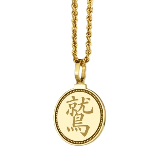 Pendentif symbole feu en argent plaqué or pour votre style quotidien