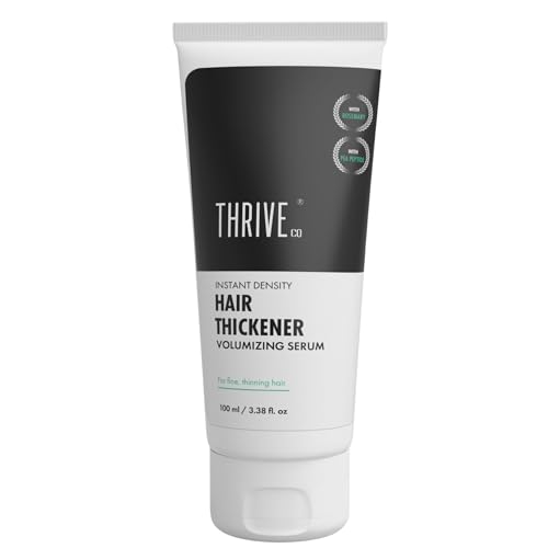 ThriveCo Hair Thickener Volumizing Serum | For Fine & Thinning Hair | Instantly Boosts Hair Volume & Density | With Pea Peptide & Rosemary | For Men & Women | Vegan & Cruelty-Free | 100 ml
