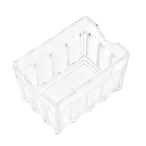 STOBAZA Sugar Bag Holder Tea Bag Organizer Box Acrylic Storage for Home Office Cafe