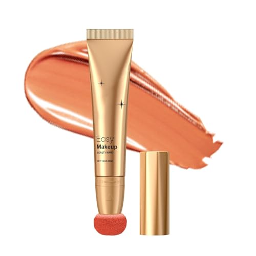 Halo Glow Blush, contorno líquido,Halo Glow No se desvanece la cinta de escultura Highlighter | Magno de contorno para resaltar la varita de rubor líquido para mujeres niñas