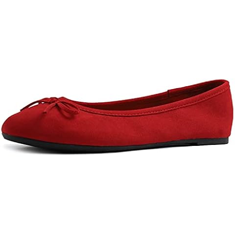 Feversole Women's Macaroon Colorful Ballet Flats Cover