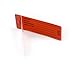 HellermannTyton, Self-Laminating Tag, Adhesive Generic Write-On, Blank Lines, Color: Orange, Material: Polyvinylchloride (PVC), Dimensions: 4.0?W x 1.5?H x 1.5?L, Qty: 1 Pack (25/Pack)
