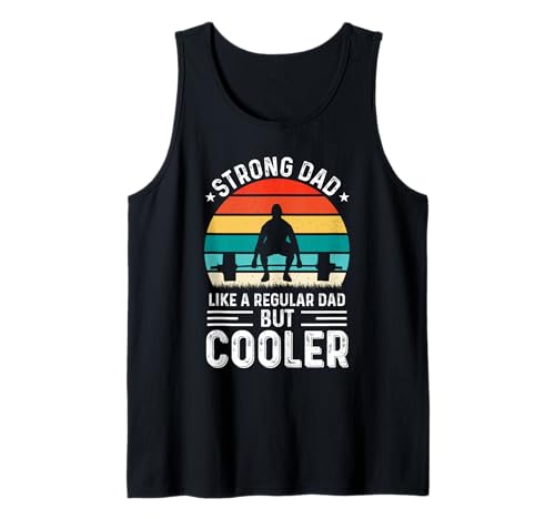 Strong Dad Like A Regular Dad But Cooler Gym Dad Fathers Day Camiseta sin Mangas