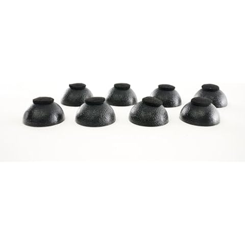 Tuneful Cables Sorbothane Hemisphere Feet. Sound Isolation Pads for Speakers to Tighten Bass and Improve Sound (2" Pack of 8) Cover