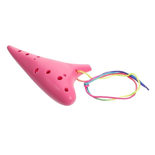 SUPVOX 12-hole Alto Ocarina for Kids Real Ocarina Instrument Music Instruments White Beginner Practice Random Color