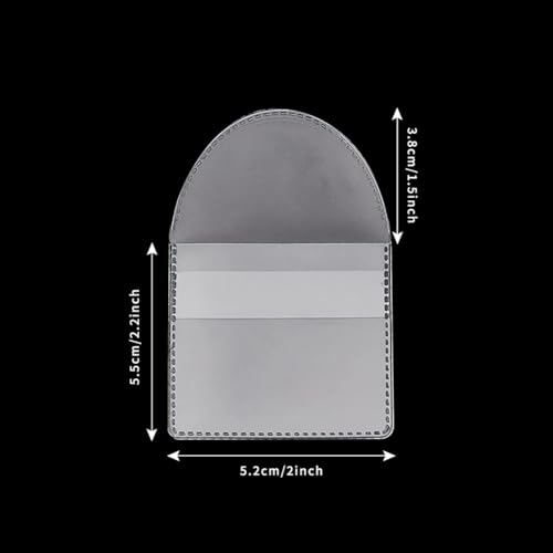 50 fundas transparentes para monedas de PVC miniatura 3