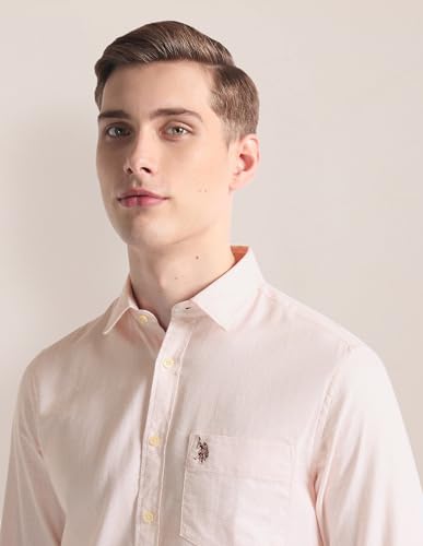 Image of U.S. Polo ASSN. Men's Cotton Blend Regular Fit Shirt