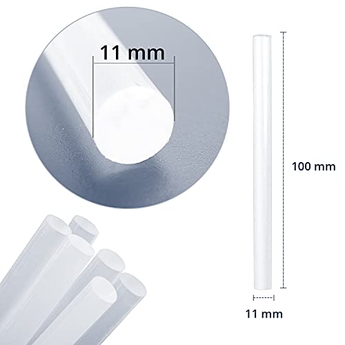 ANSIO Hot Glue Sticks for Hot Glue Gun, SGS Approved, 50 pcs - 11mm x 100mm - Image 2