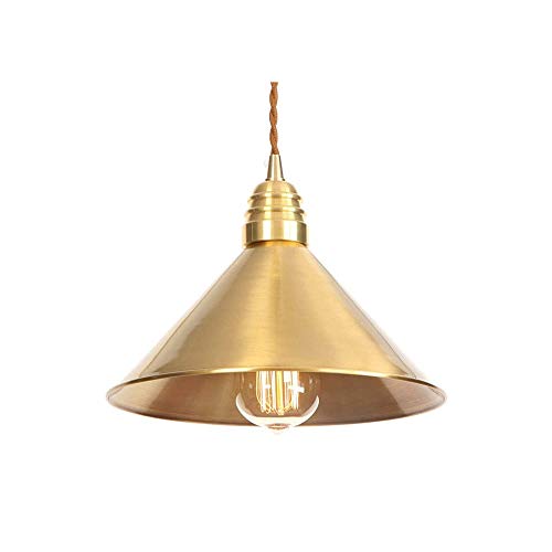 Lustre industriel en laiton et plafonnier rétro en métal pour intérieur