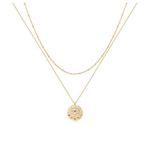 MEVECCO Heart Necklace 18k Gold Plated