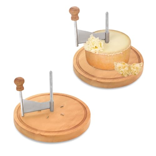 Cheese Curler Amigo Stainless Steel, Cheese Flower Shaver Perfect for Cheese Wheel or Chocolate, Rust-Proof Multifunctional Girolle Cheese Shaver, Manual Handheld Flaker (10-year warranty)