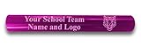 Custom Pink Aluminum Track and Field Relay Baton Personalized Gift - Your Team Name and Logo Engraved
