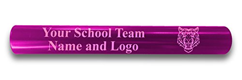 Hat Shark Custom Pink Aluminum Track and Field Relay Baton Personalized Gift - Your Team Name and Logo Engraved