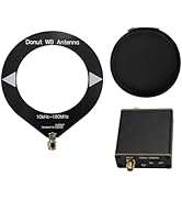 Donut WB Antenna, GOOZEEZOO 10KHz - 180MHz Mini Loop Antenna for Ham Radio Suitable for All Model...