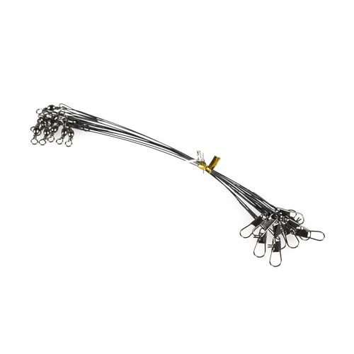 ACAGALA Set 20pcs Líderes de Pesca Acero Inoxidable miniatura 1