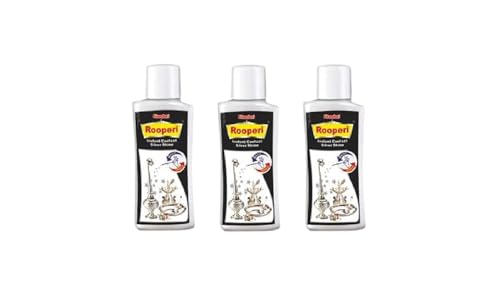 Image of Pitambari Rooperi Silver Shine Instant Cleaner 50ml (PACK OF 3)| Restores Shine to Silver Diyas, Vessels & Antique Pieces with Detailed Designs