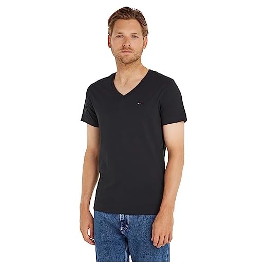 Tommy Jeans Herren Original Kurzarm T-Shirt Schwarz (TOMMY Black 078) X-Large